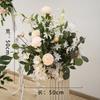 Lugar de Bodas Mori Arreglo Floral Arreglo para Banquete de Bodas Flor de Seda Arreglo Floral Decorativo de Hotel Ruta de Simulación Set Floral para Bodas