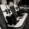Almofada para banco de carro outono e inverno estilo pequeno perfumado laço carro confortável antiderrapante almofada de assento quatro estações universal almofada de banco de carro