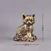 Pequeños Adornos de Gato de Latón con un Toque de Alta Gama, Tendencia Nacional de Nicho Artesanías de Latón Gato Rosa, Exclusivamente para Venta al por Mayor Transfronteriza