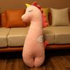 Bonita almohada larga de terciopelo con diseño de gorro de dibujos animados para niñas, con clip para las piernas para dormir de lado, cojín para dormitorio, cama, almohada extraíble y lavable