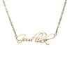 Colar Personalizado Europeu e Americano DIY com Nome Customizável Moda Feminina Luxo Acessível Pingente de Aço Inoxidável Hip-Hop Street Joias Tendência