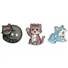 Botões de Animais Gatinhos Fofos, Acessórios Coloridos Feitos à Mão para DIY, Botões para Bolsa, Tops Fofos, Botões para Suéter