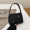 Bolso de Mujer 2025 Otoño e Invierno Nuevo Gran Capacidad Casual Bolso de Algodón para Viajar Bolso de Mano de Moda Bolso Cubo Simple y Elegante