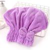 [Frete grátis] Coral lã cabelo secando chapéu touca de banho extra grosso absorvente princesa chapéu fábrica atacado