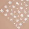 Redanco5D Embutido Popular Adesivos para Nail Art Natal Gelo Cristal Floco de Neve Estéreo Adesivos para Unhas He1336