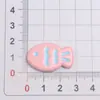 Pequeños Accesorios de Peces de Color Crema y Color Caramelo DIY Accesorios para el Cabello Decoración de Funda de Teléfono Pegamento Crema Pinzas para el Cabello Accesorios para el Cabello
