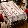 Mantel a cuadros estilo británico de lujo ligero transfronterizo de alta gama, mantel navideño retro americano, mantel rojo festivo