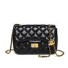 Bolso Cuadrado Pequeño de Moda para Mujer, Estilo Coreano Nuevo Modelo Primavera/Verano 2026, Bolso Acolchado con Cadena y Bola Metálica para Hombro Cruzado