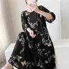 Pijama Extralargo para Mujer Primavera y Otoño Camisón Verano para Mujer Nuevo Pijama de Algodón Seda Talla Grande Vestido de Sensación de Alta Gama