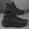 Sapatos de caminhada masculinos de outono para atividades ao ar livre, botas de trabalho antiderrapantes com sola grossa, botas Martin, sapatos off-road, tênis de trekking masculinos