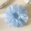 Goma para el pelo grande de tela suave estilo coreano, Accesorio para el pelo de malla hecho en Yiwu, Disponible en stock, Lazo para el pelo versátil 48H