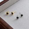 Ailoch s925 Plata Esterlina Alta Moda Distintivos Aretes de Círculo Números Romanos Joyería Coreana para la Oreja Femenina M05357