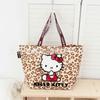 Bolsas Sanrio Genuine Autorizadas Cute Kulomi Bolsa de Compras Portátil Dobrável Bolsa de Ombro Portátil Nova