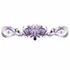 Pegatina de Tatuaje Tótem Retro para Cintura de Chica Caliente Flor de Loto Rosa Enredadera Lado de la Cintura Pegatina Impermeable