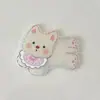 Lindo dibujo de cachorro de West Highland con forma de hueso acrílico, accesorio para hacer tú mismo, para sombreros, crema, pegamento, funda de teléfono, parche, flor de zapato