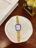 Adequado para Apple 678910 Jenny Pulseira de Metal Feminina para Relógio Pulseira de Aço Vazada para Apple Watch S10