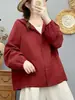 Nova Camisa com Capuz de Manga Longa Solta de Gaze de Algodão Dupla Camada Estilo Japonês Mori Girl para Mulheres Top Versátil MHT Primavera e Outono de 2026
