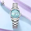 Reloj Sk Shengke de Acero Inoxidable Resistente al Agua K0213L para Mujer Moda Transfronteriza Nicho Reloj para Mujer Reloj de Dama