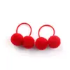 Elásticos de Cabelo Pequenos com Pompons para Crianças, Estilo de Exportação, Acessório de Cabeça Fofo para Bebês e Crianças Pequenas, Acessórios de Cabelo para Meninas Que Não Danificam o Cabelo, Adequado para Rabos de Cavalo Duplos