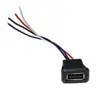 Enchufe Hembra Usb2.0 Soldadura por Presión Directa Puerto de Carga Lámpara de Escritorio para Juguetes Instrumento de Precisión Enchufe de Carga con Cable a Conector de Puerto