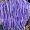 Accesorios para Joyería DIY Cuentas Espaciadoras Venta al por Mayor Trabajos con Cuentas Rectangular Piedra Imperial Ágata Roja Aventurina Tubo Redondo Cuentas Pulsera