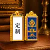Pendente 3D Cultural Criativo Xizang Cervo Duplo 4x2 Amarelo da Riqueza Pintado à Mão Tradicional e Buda da Medicina Tara Verde