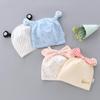 Processamento de touca fetal personalizada para bebê touca dupla Princesa 0-3 meses touca para cabeça de bebê touca de ar condicionado para recém-nascido