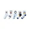Calcetines de Verano para Niños Nuevo Estilo Delgado Pingüino de Dibujos Animados Calcetines de Media Caña para Niños y Niñas Estudiantes Primavera y Verano Calcetines Lindos