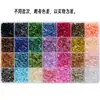 Juego de 2400/4800 Piezas de Cuentas Tubulares de 7 mm Incluye 28 Colores de Cuentas de Vidrio para Hacer Pulseras y Collares DIY
