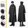 Capa de Chuva para Veículos Elétricos, Poncho de Chuva Longo Espesso Integrado de Corpo Inteiro para Mulheres Pedalando Bicicletas Elétricas