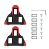 Juego de Calas para Zapatillas de Ciclismo Zapatillas de Bicicleta de Carretera Calas Autoblocantes Lock-On Accesorios de Equipamiento para Bicicleta 6 Grados