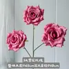 Flor Artificial Rosa Floco de Neve de 3 Cabeças Decoração de Cena de Casamento Ornamento Decorativo para Casa e Hotel Venda por Atacado Transfronteiriça Flor Rosa