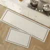 Tapete de Cozinha de Terra de Diatomáceas Estilo Wabi-Sabi de Alta Qualidade, Absorvente de Água, Antiderrapante, Resistente a Manchas, Resistente ao Desgaste, Tapete Longo para Sala de Jantar, Em Estoque para Atacado