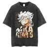 Camiseta Gear 5 Nika Luffy Anime One Piece Camiseta Gráfica Un