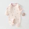 Mono de bebé de pecho cruzado Categoría Primavera y Otoño una Bata de algodón puro de manga larga Ropa interior para dormir Ropa para gatear Ropa para recién nacidos
