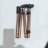 Bastón de senderismo para exteriores, bastón plegable antideslizante estampado, ayuda para caminar de aleación de aluminio para personas mayores, bastón para senderismo