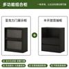 Estantería de Estilo Medieval, Estante de Almacenamiento de Pared a Techo, Gabinete de Rejilla Negra para Sala de Estar, Gabinete de Almacenamiento, Estantería Combinada para Ventana de Mirador