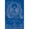 Pintura Colgante Dorada Thangka Hombre Sabio Bodhisattva Manjushri Dibujo Lineal Pintura al Óleo Digital Colorear DIY Regalo Pintado a Mano Pintura al Óleo De Zhu