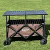 Carrito de puesto elevado, elevable, altura ajustable, furgoneta camper, vehículo de camping, food truck, mercado nocturno, puesto de parque, carrito pequeño