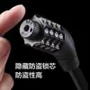 Candado para bicicleta, bicicleta de montaña, bicicleta eléctrica, candado de combinación de 4 dígitos, candado de anillo de aleación, patinete eléctrico, bicicleta, anti-corte, antirrobo, en forma de anillo