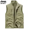 Chaleco para Hombre para Uso al Aire Libre, Chaleco Outdoor Casual con Cuello Alto, Chaqueta de Nuevo Estilo, Chaleco Reversible Otoño e Invierno