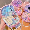 Caja de Regalo de Accesorios para el Cabello para Niños Pasador de Princesa para Niñas Día del Niño Regalo de Cumpleaños Elegante Collar para Niña Caja de Almacenamiento de Joyas