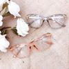Gafas de Ojo de Gato Glazzy2021 para Adultos, Gafas de Moda con Efecto Adelgazante, Anti-Luz Azul Transfronterizas Europeas y Americanas Galishi