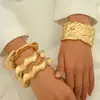 Pulsera Abierta de Metal Estilo Frío Ins Pulsera Ancha Exagerada de Cruces Europea y Americana Joyería de Diseño de Moda para Mujer