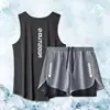 2025 Nuevo Verano Seda de Hielo Transpirable Ropa de Entrenamiento Traje Deportivo Fitness Camiseta sin Mangas Baloncesto Running Speedo Gimnasio