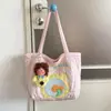 Bolsa Transversal Desenho Animado Fofa Feminina 2026 Nova Outono Inverno Grande Capacidade Casual Bolsa Tote Bolsa Escolar para Estudante