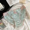 Doce e Charmoso~ Novas Calcinhas Sexy de Cetim Estilo Japonês para Mulheres, Desejo Puro Vazadas Cintura Média Forro 100% Algodão Calcinhas Femininas