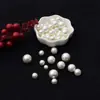 Suministro de fábrica cuentas ABS de agujero recto perla de imitación DIY aretes collar accesorios para el cabello ropa cadena para teléfono móvil accesorios material al por mayor