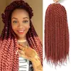 Cabelo para Trança Twist Senegalesa Torcido à Mão com 12 Fios de Espessura Média, Duas Tiras, Peruca de Crochê Sintética, Peruca Fofa