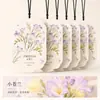 Tarjetas de aromaterapia en stock, hojas perfumadas para coche, marcapáginas difusores para armario, etiquetas colgantes, hojas perfumadas de papel, decoraciones colgantes de fragancia duradera